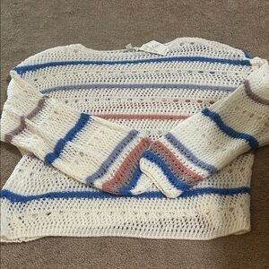 Cato Multicolor Striped Knit Sweater